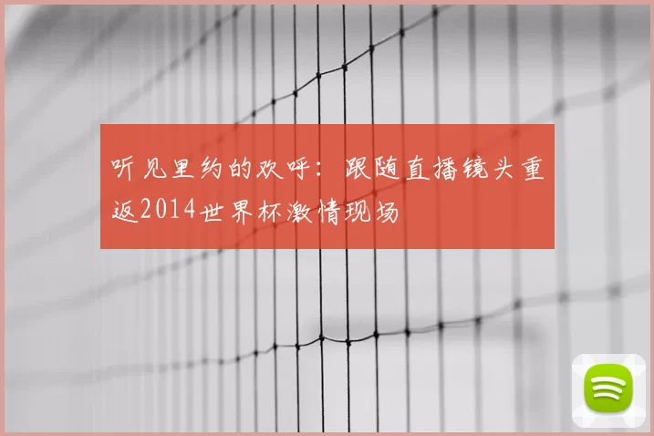 听见里约的欢呼：跟随直播镜头重返2014世界杯激情现场