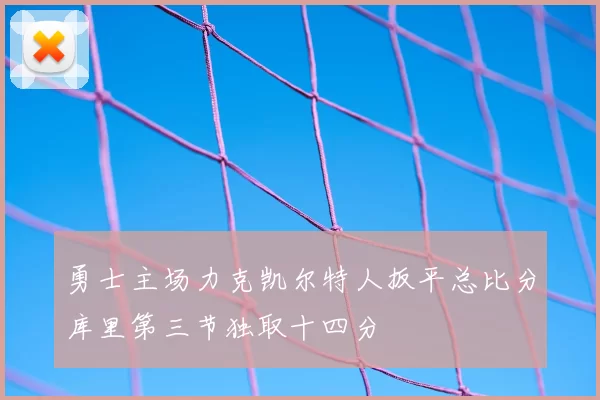 勇士主场力克凯尔特人扳平总比分库里第三节独取十四分